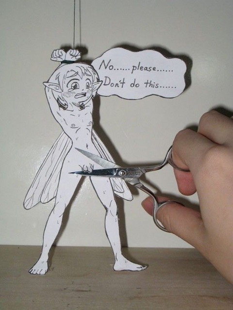 剪掉泰国人妖的小JJ