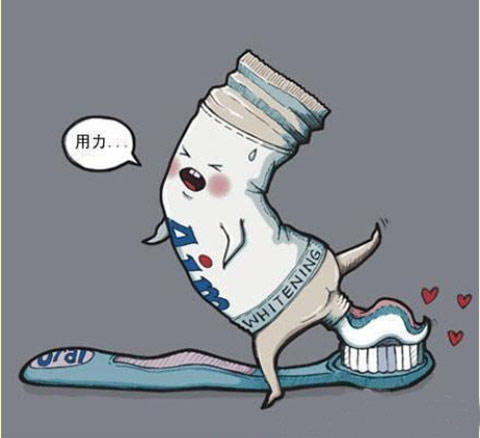 哈哈，每天早晨第一件事情，就是用粑粑....刷牙。