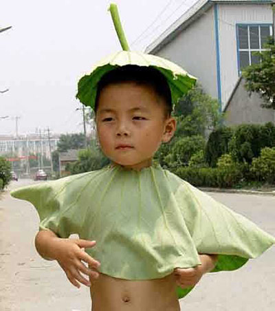 自制避暑防晒绿色环保新装