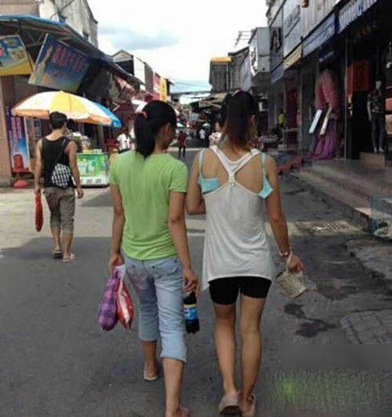 妹子，你要带开了。