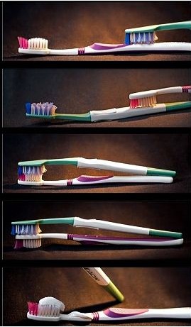 趣味牙膏图