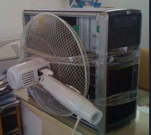 巨无霸散热器风扇