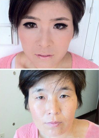美女也能P成大妈