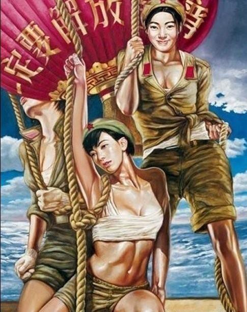 如此犀利性感的油画