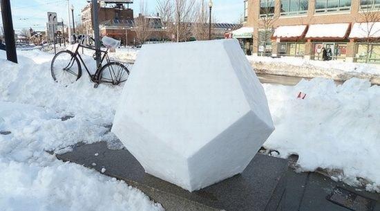 堆雪人的水平真了得