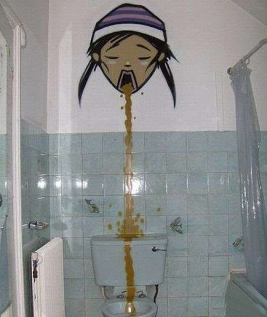 吐的和拉屎一样淋漓