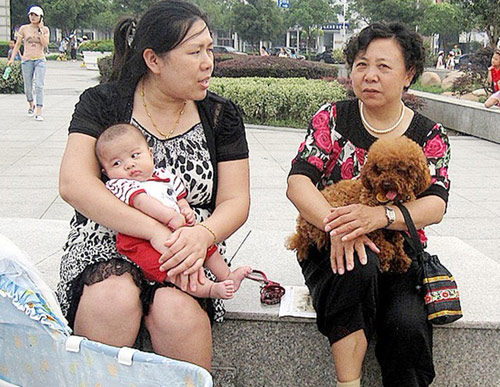 你有一个孩子， 我也有一个孩子。