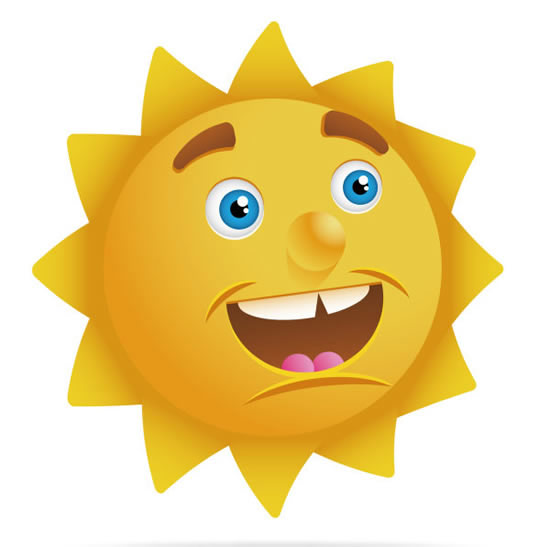 可爱的太阳公公