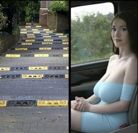 带上这样的美女，走这样的路。颠簸的眼睛都不够看的了。