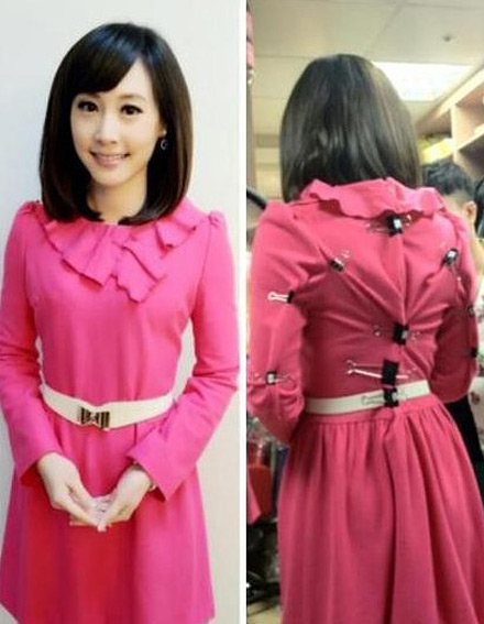 妹子，你的衣服真合身啊，尼玛，看后面我被吓死了。