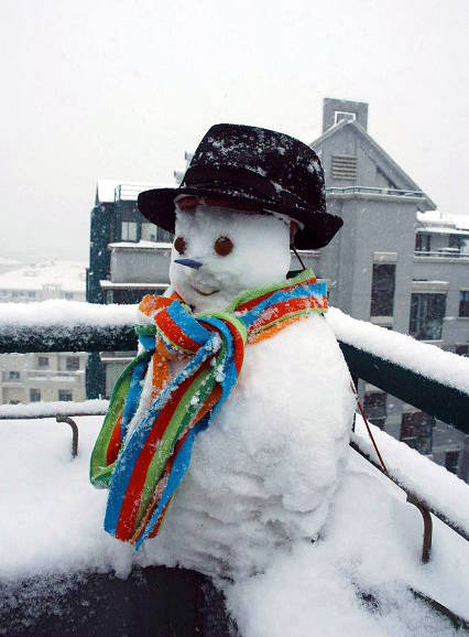 幸福可爱的小雪人