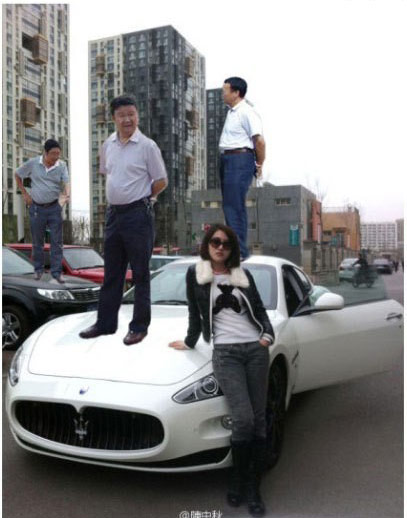 恶搞领导视察图片